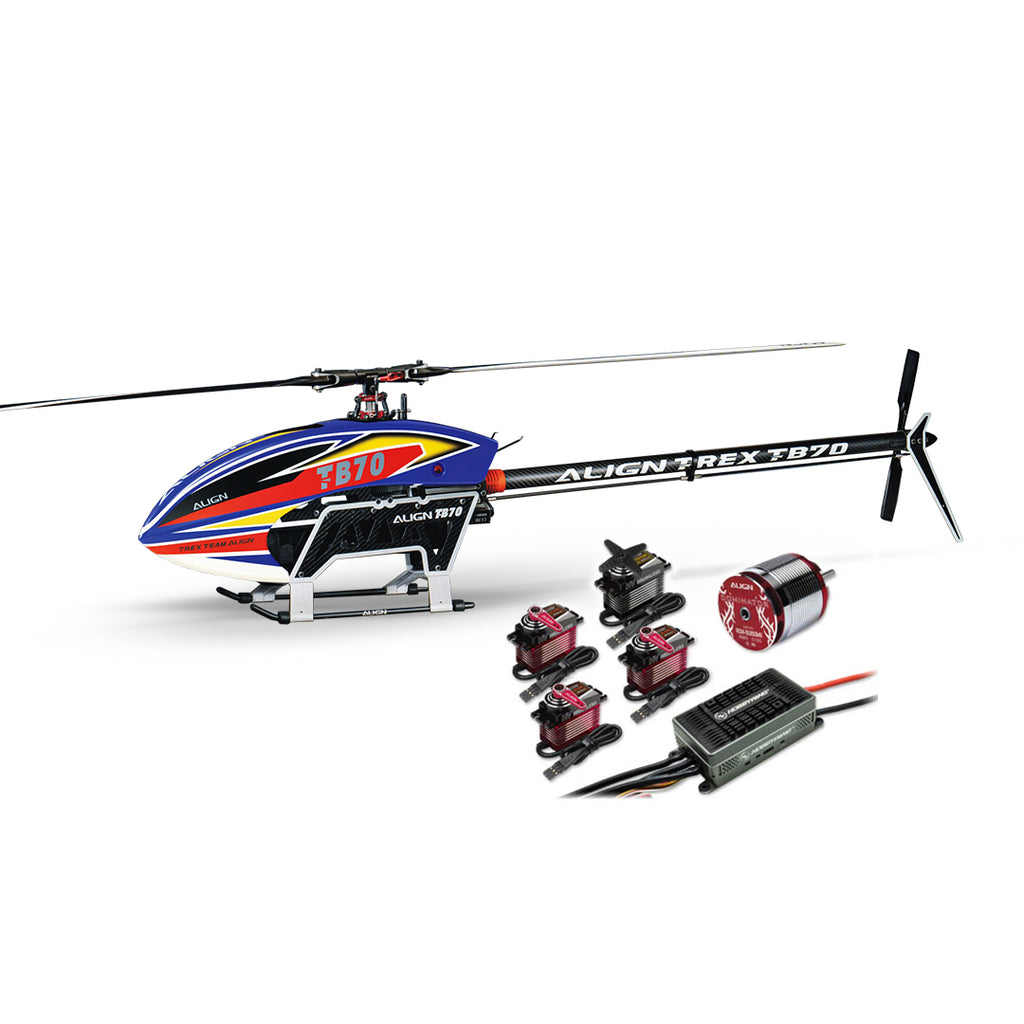 Align TB70 V2 Electric Helicopter Top Combo - Blue