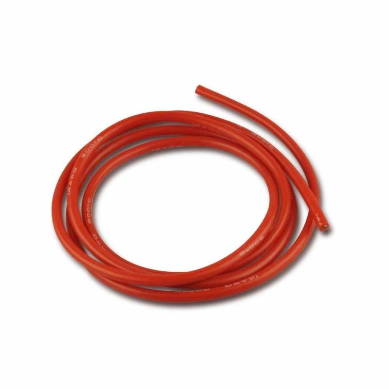 14awg Silicone Wire - RED- 2FT | HeliDirect