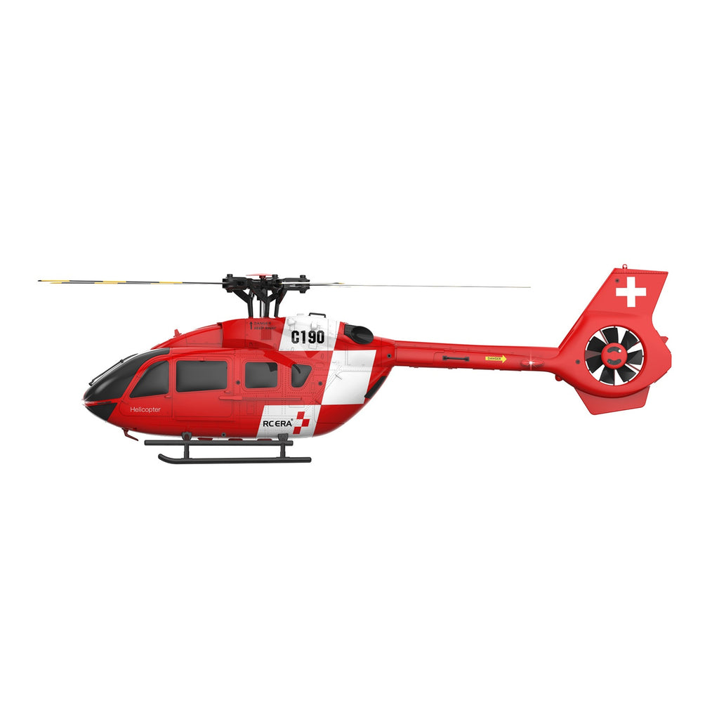 RC ERA C190 H145 150 Size Gyro Stabilized w/ Optical Sensor Flow RC Helicopter - RTF - Red - HeliDirect