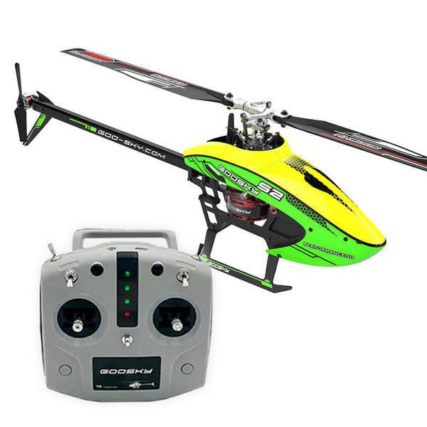 Goosky Legend S2 Helicopter (RTF) - Green/Yellow (MODE 2) | HeliDirect