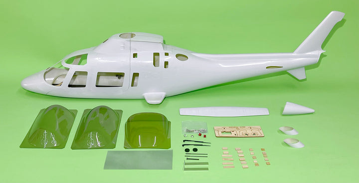 Funkey 700-size Agusta 109A Scale Fuselage - Unpainted | HeliDirect