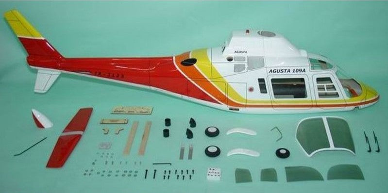 Funkey 600-Size Agusta 109A Scale Fuselage - Red