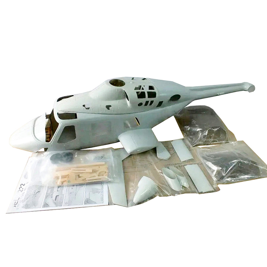 Funkey 600 Size Bell 222 Scale Fuselage Unpainted include retractable landing gear FK 9652 HeliDirect