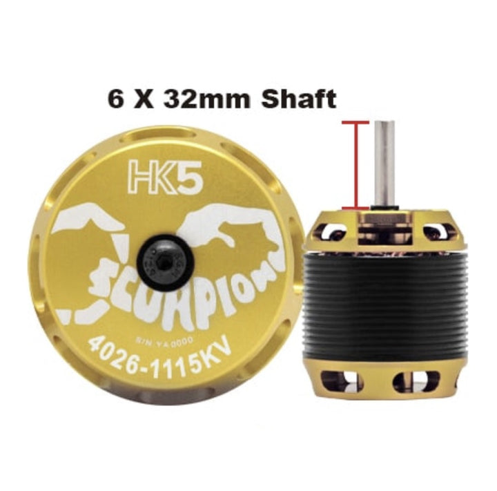 Scorpion HK5-4525-535KV (6 x 36mm shaft) Helicopter Motor | HeliDirect