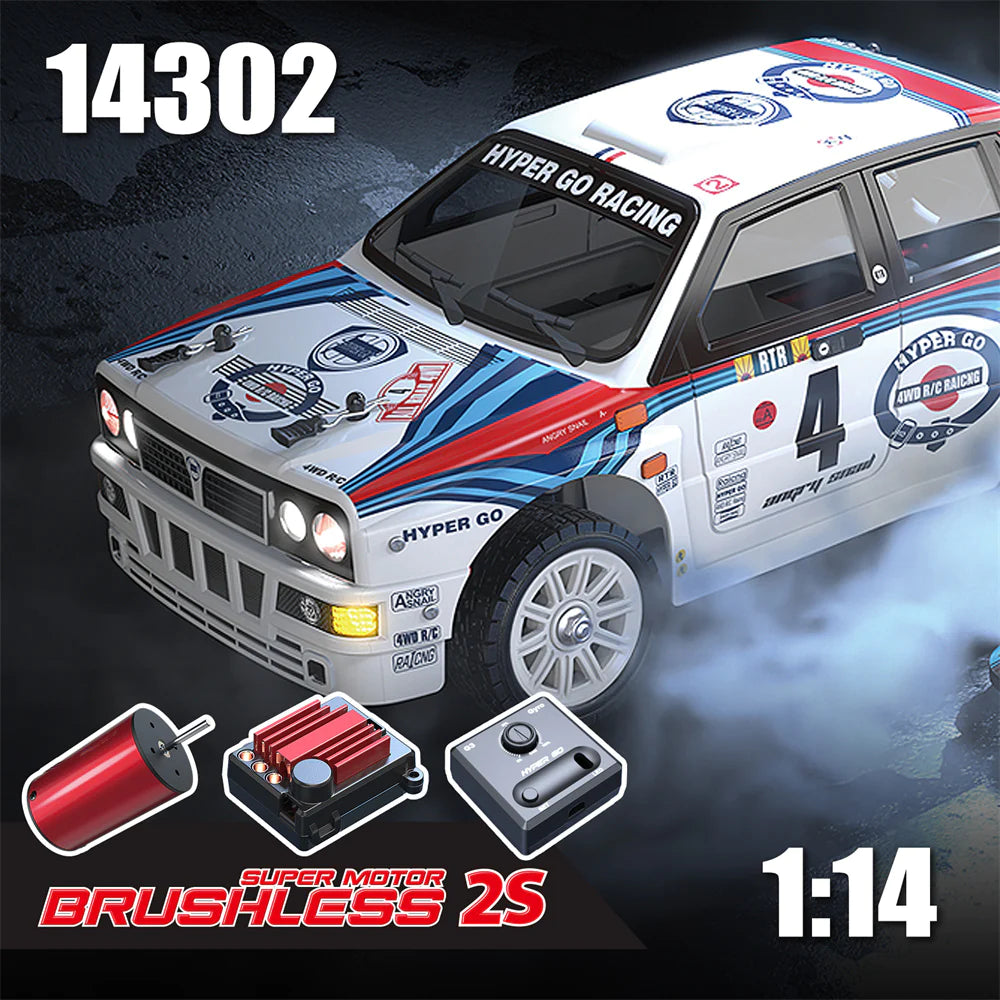 MJX Hyper Go 14302 1:14 RC Car 2.4G High Speed Drift Rally Car Brushless 4WD Off-Road - HeliDirect