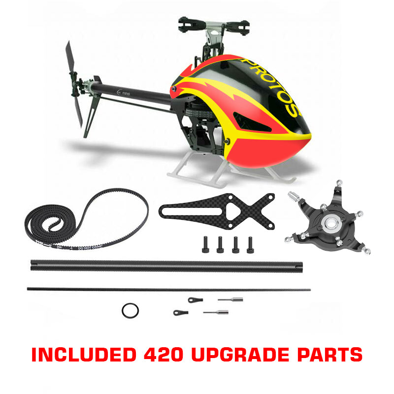 Protos 380STD V2 (Orange Yellow) with 420 Stretch Kit (w/o Main Blades)