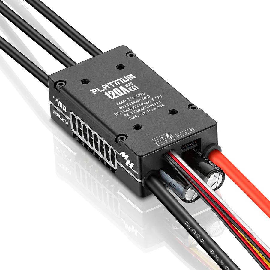 HobbyWing Platinum 120A V5 ESC (3-8S) | HeliDirect