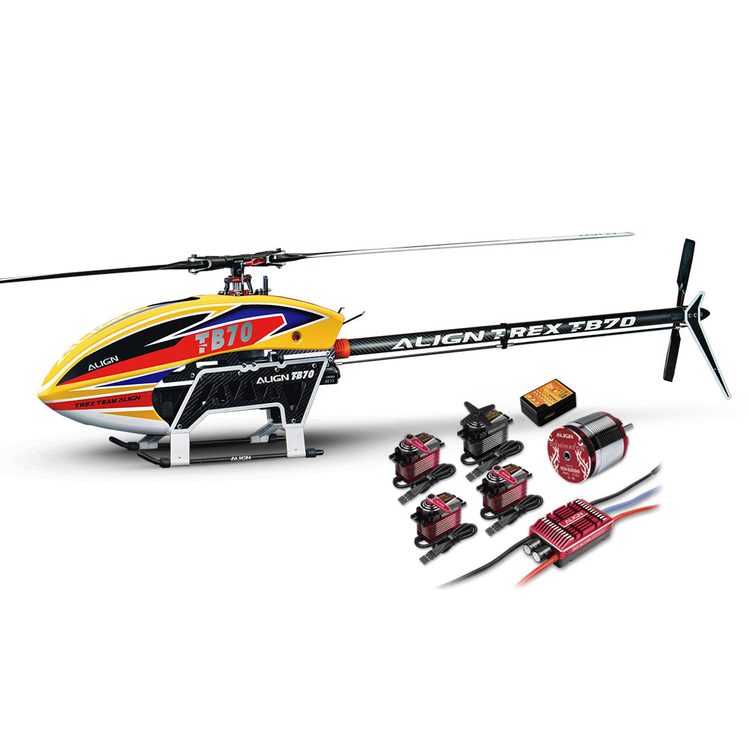 Align TB70 V2 Electric Helicopter Super Combo - Orange | HeliDirect