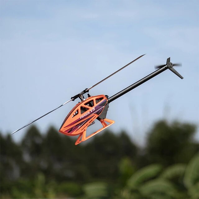 FW450 V3 Helicopter w/ H1-GPS Flight Controller ARTF (Orange) (w/o Battery  and Charger) | HeliDirect