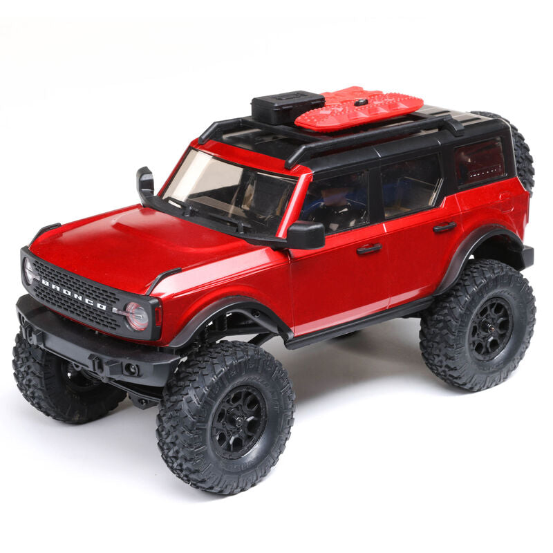 Axial Racing Scx24 2021 Bronco 4WD Truck Brushed RTR, Red - HeliDirect