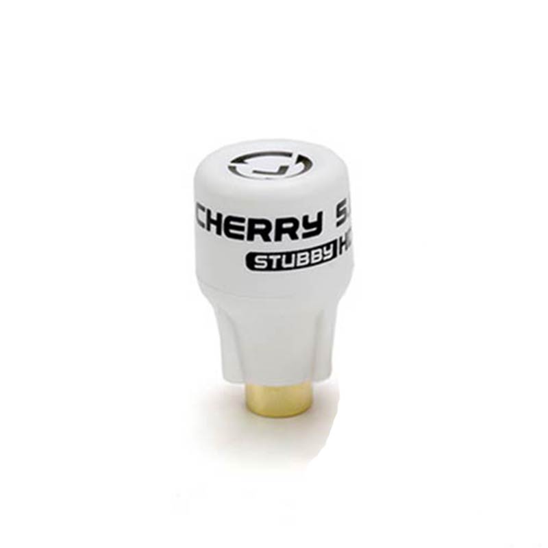 RushFPV Cherry STUBBY 5.8G Antenna (LHCP) - White 1pc - HeliDirect