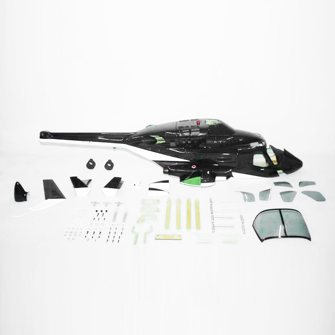 Funkey 600 Size AirWolf Scale Fuselage include retractable landing gear FK 9652 HeliDirect