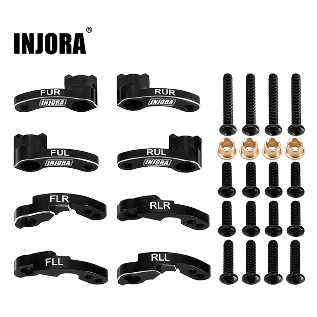 INJORA CNC Aluminum Flex Blades Suspension Travel Extension for 1/18 TRX4M (4M-33) - HeliDirect