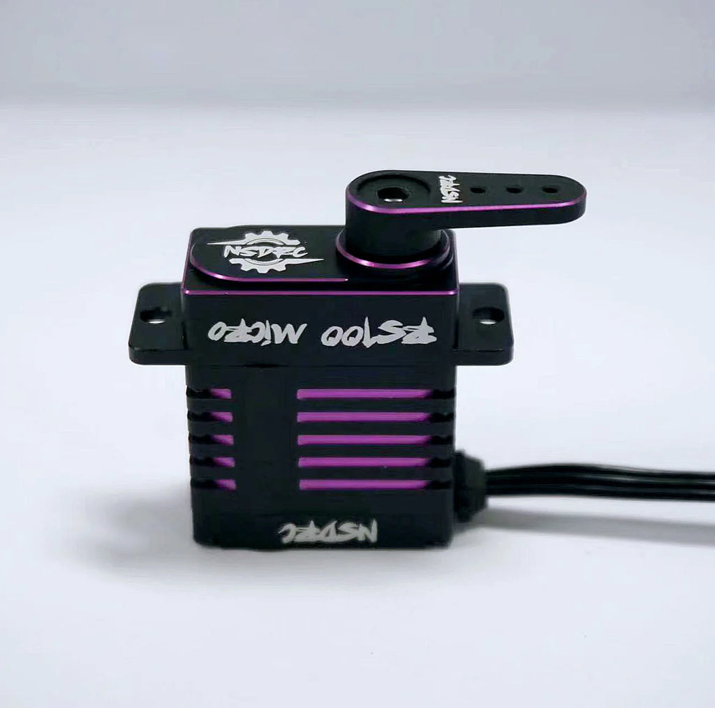 NSDRC LIMITED EDITION PURPLE RS100 SERVO & HORN - HeliDirect