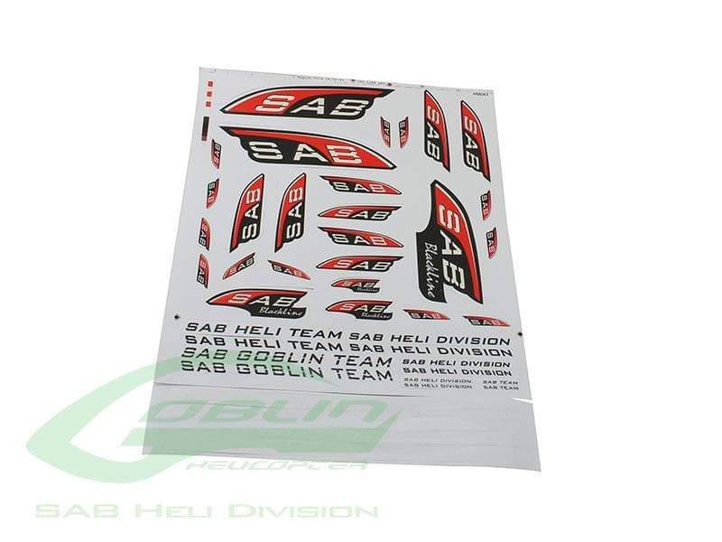 SAB Black line Decal for Goblin Helicopters | HeliDirect